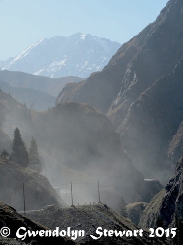 Glacier Road, Xinjiang, China, Photographed by Gwendolyn Stewart, c. 2015; All Rights Reserved