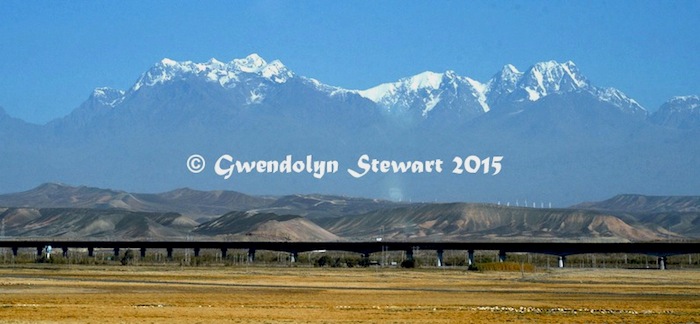Xinjiang, China, Mountains Photographed by Gwendolyn Stewart, c. 2015; All Rights Reserved